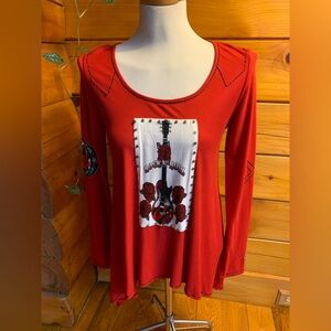 Vintage Collection Red Rock N’ Roll High Low T-shirt Size XS